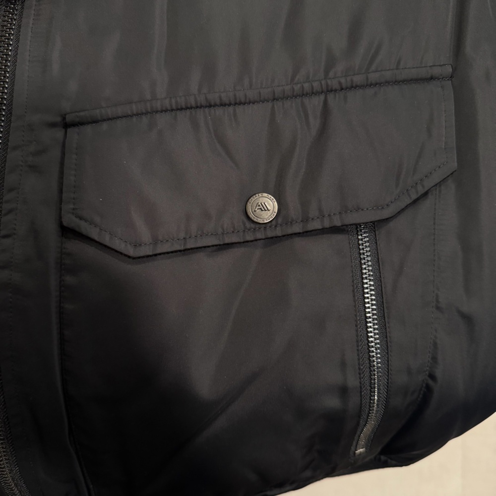 NWT Andrew Marc Sport Grafton Aviator Jacket- Black - Picture 5 of 12